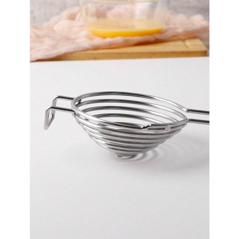 Stainless Steel Egg Yolk White Separator Kitchen Gadget Tool Easy Use Durable Efficient Cooking Baking Essential Professional Grade Innovative Design