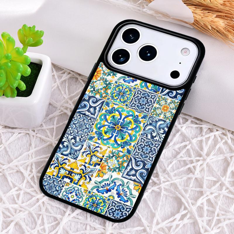 Mediterranean Lemon Shockproof Phone Case for iPhone 17 Air 16e 15 11 12 14 13 Pro Max Cover Coque