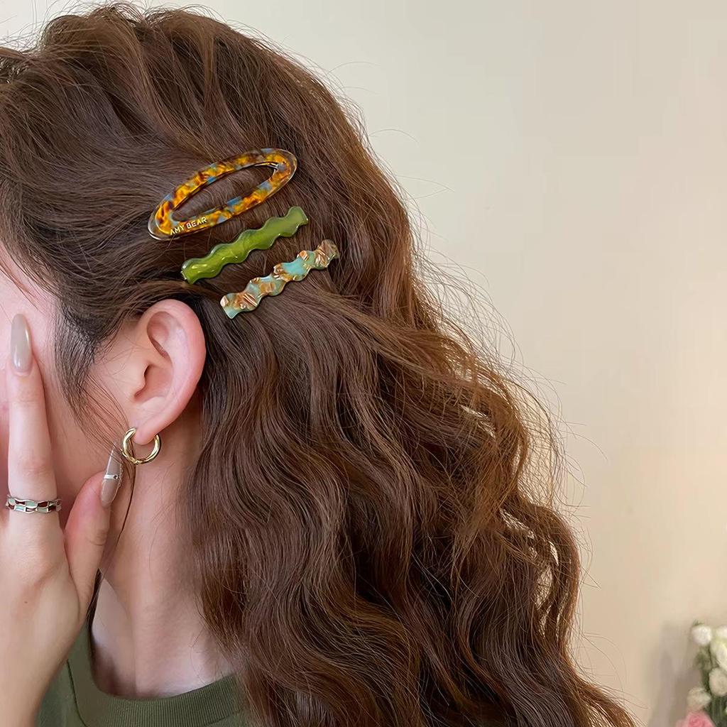  Pince à cheveux nœud léopard coréen: Très grand clip haut de gamme demi-chignon pour femmes