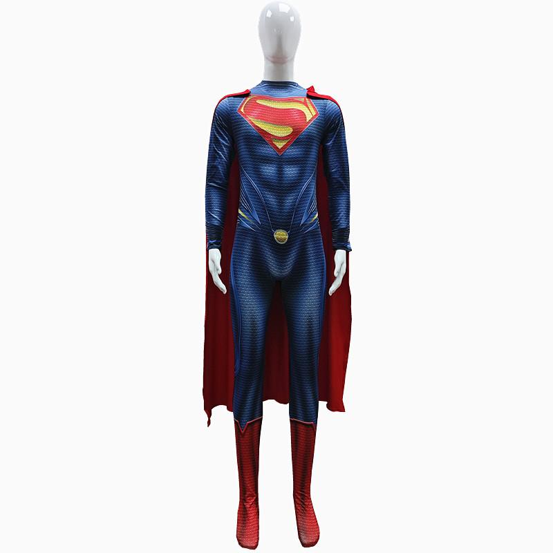 Superman Batman Cosplay Jumpsuit, Superhero Tight Full Set Halloween Stage Costume