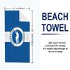Brighton & Hove Albion Print Beach Towel, Large Soft Quick Dry Towel for Beach Camping Swimming