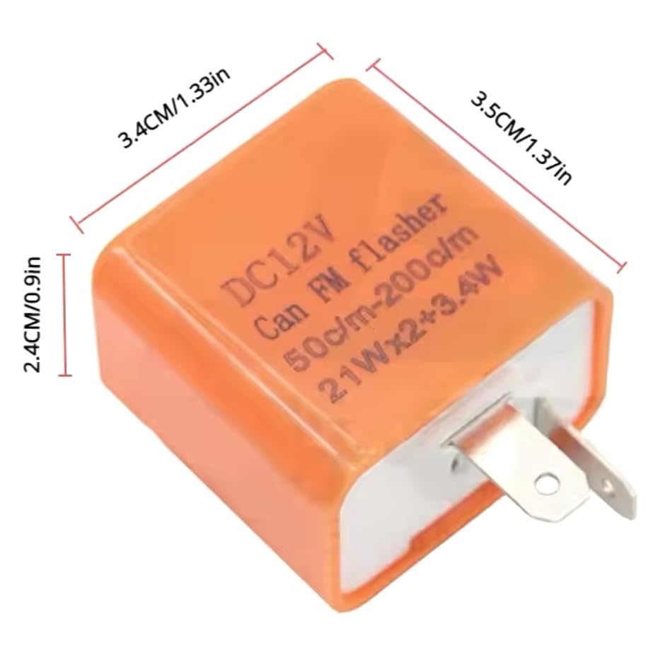 Deepa Ribusu Micro Handle Switch Toggle Switch Single 2-Pin Turn Signal Relay Flasher Relay