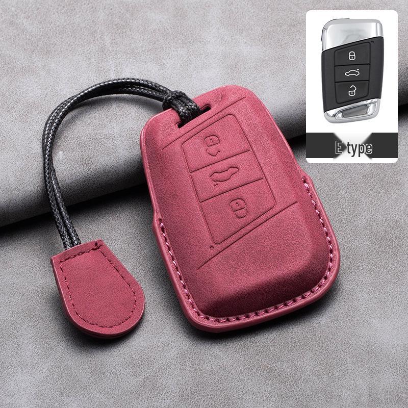 

Volkswagen Teramont X & Golf 8 Suede Key Cover: Protective, Cross-Border Shipping