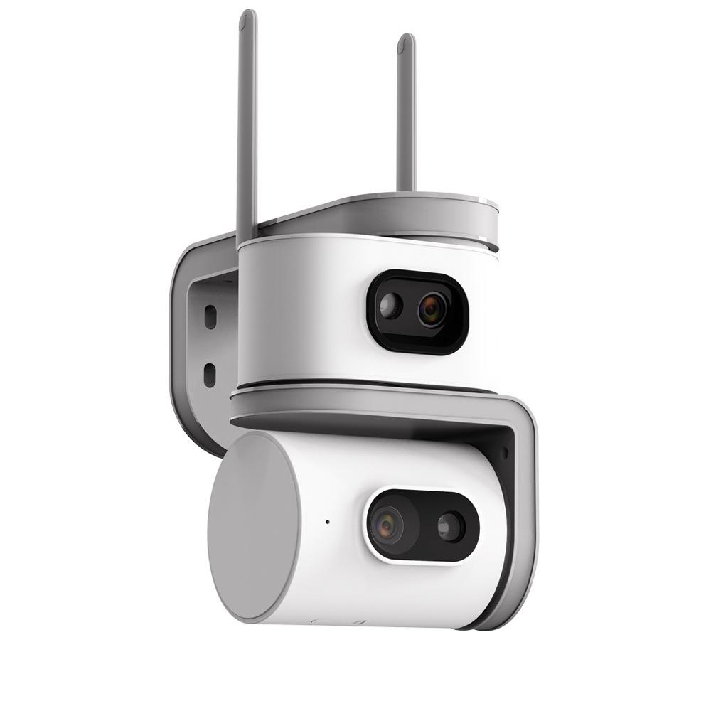Wireless Dual-Screen Indoor Camera with HD and Dual-Light Night Vision for Remote Home Monitoring
