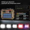 Outdoor Solar Light 3500-6500k Adjustable Color Temperature LED Reflector Flood Light Spotlight Solar Work Light Waterproof