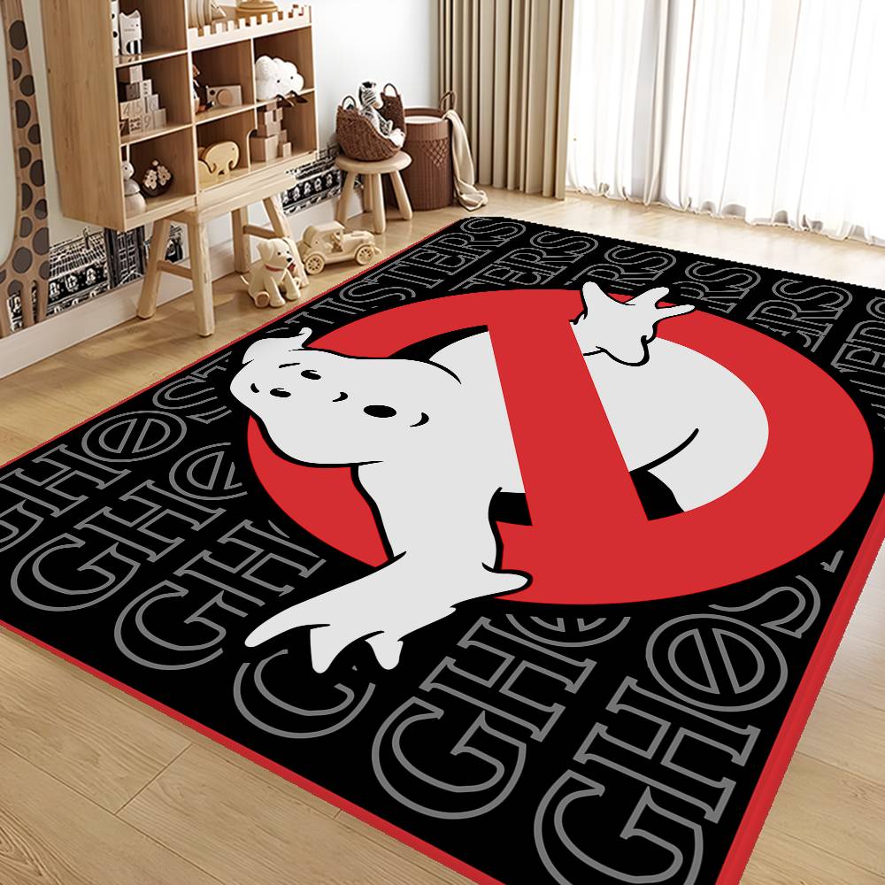 Ghostbusters Hallway Carpet INS Style Soft Bedroom Floor House Laundry Room Mat Anti-skid Bedside Area Rugs