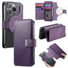 CASENEO MW-02S Magnetic Detachable Leather Phone Cover for 6.1 inch Phone RFID Blocking Wallet Stand