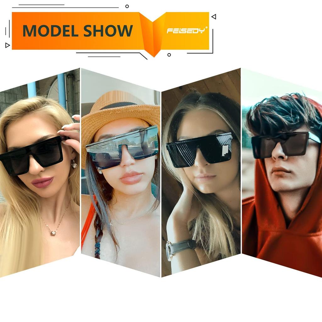 FEISEDY Polarized UV for B2470 Women's Sunglasses, Protection, Fashionable, Lightweight, Sports,