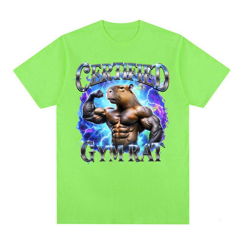 

Certified Gym Rat T-shirt Funny Vintage 90s Style T Shirt Unisex Gym Graphic Tee Gym Lovers Gift Funny Short Sleeve Clothes 4XL