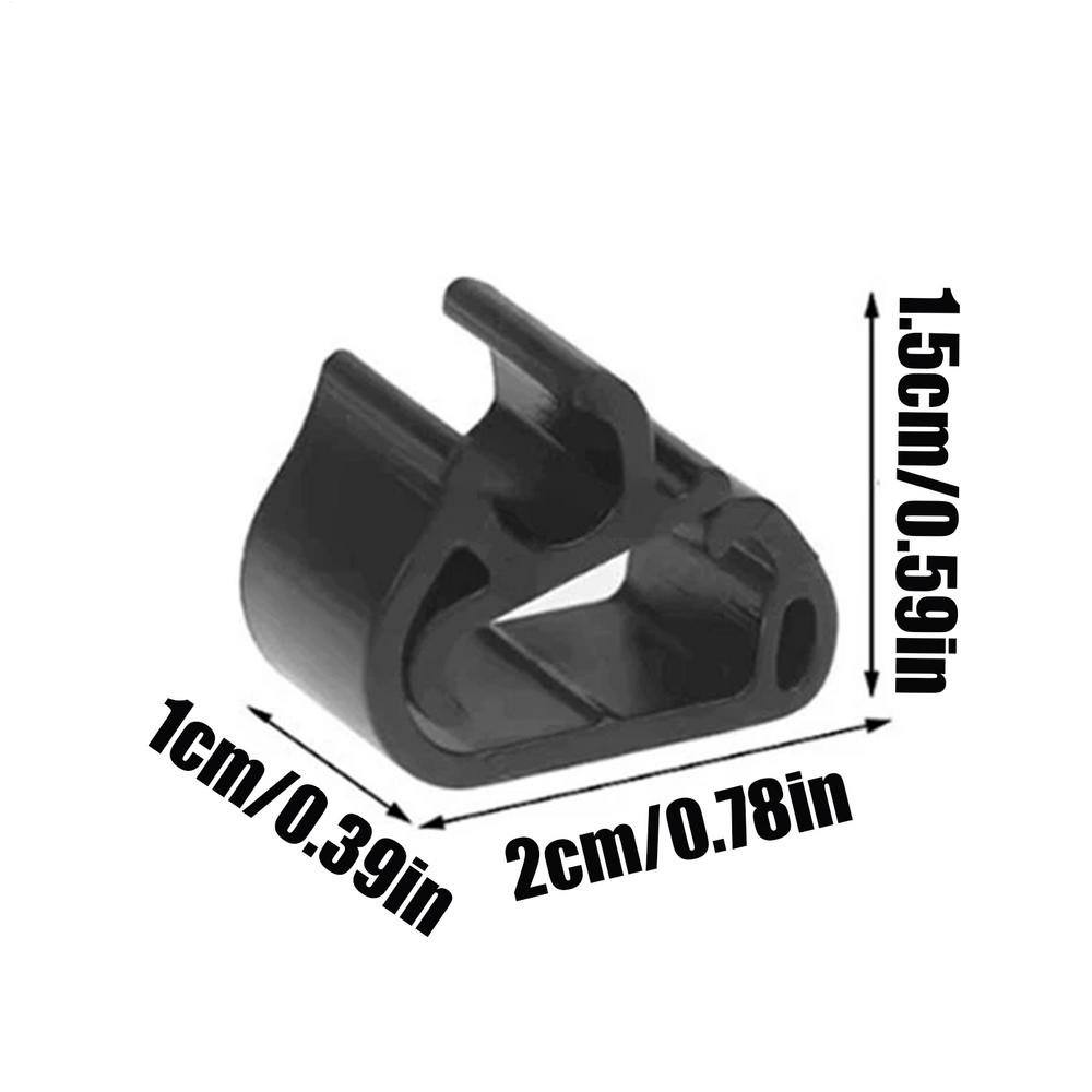 

Wiper Hose Clips 5 Pieces Precise Auto Replacement Parts Front Windshield Wiper Washer Hose Clips for Camping Outdoor Store чёрный