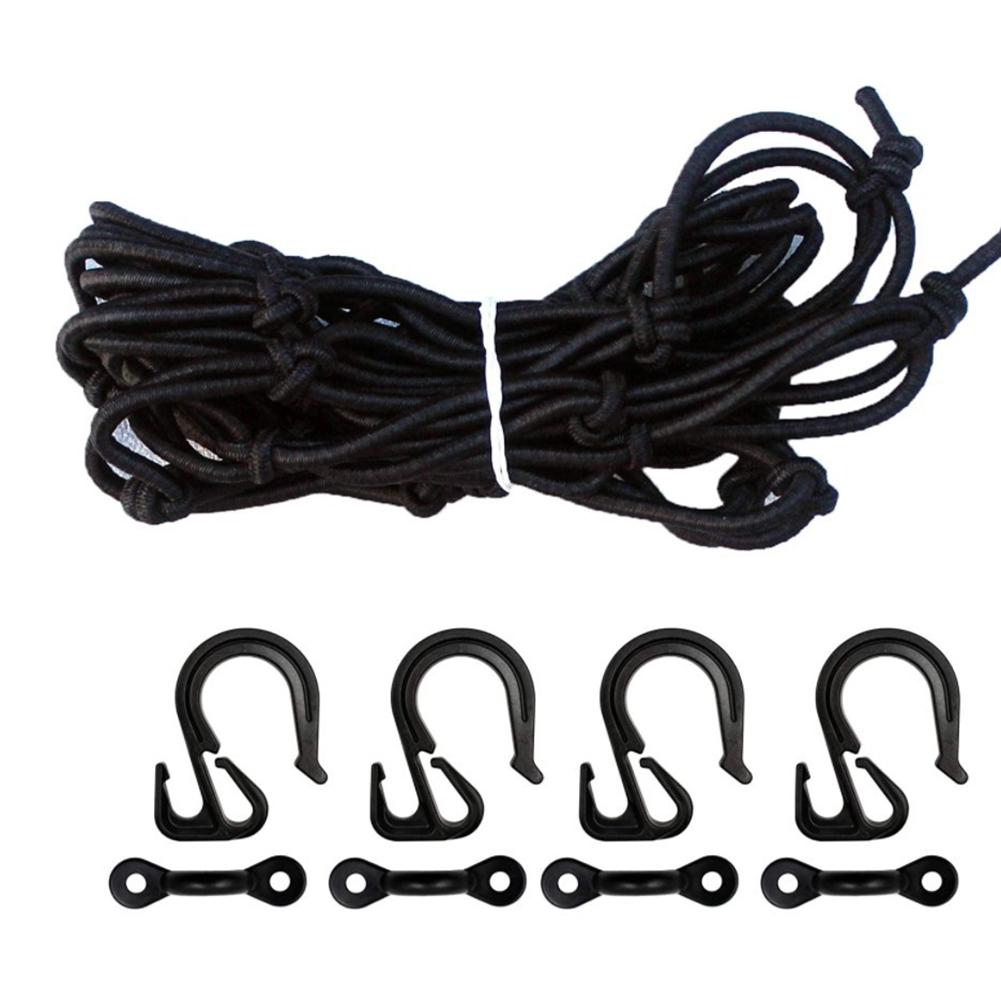 Rete portabagagli per ponte kayak 38x38cm Gancio a fibbia Rete portabagagli in nylon resistente Rete elastica Accessori marini