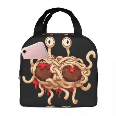Classic Lunch Bag Box Flying Spaghetti Monsterism Children Aluminum  Foil Portable Lunchbox