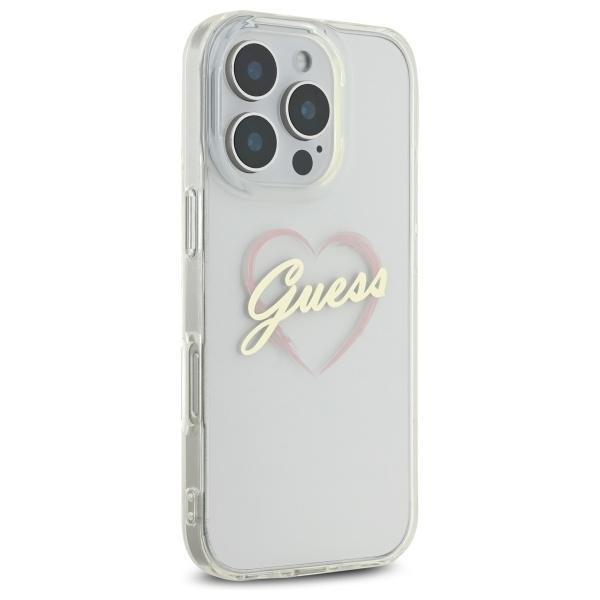 Guess Guhcp16Xhchgspt Iphone 16 Pro Max6.9 Przeźroczysty/Transparent Hardcase Iml Heart