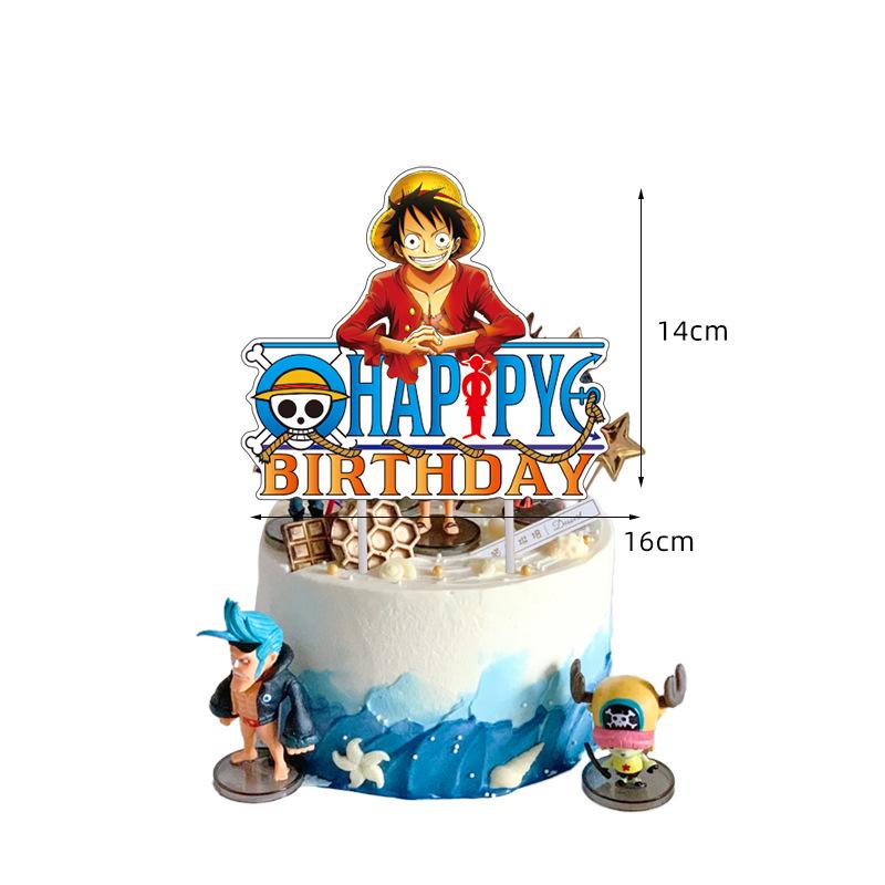 One Piece Birthday Party Supplies: Disposable Tableware Set & Decorations