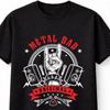 Metal Dad Fathers Day Heavy Metal Rock Music Guitar Band Unisex TShirt