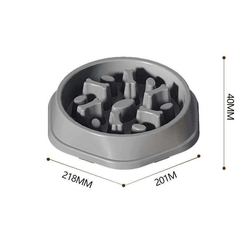 

Non-Slip Double Bowl Slow Feeder for Small Dogs and Cats, Anti-Choke Design Tear-Resistant, Easy to Clean