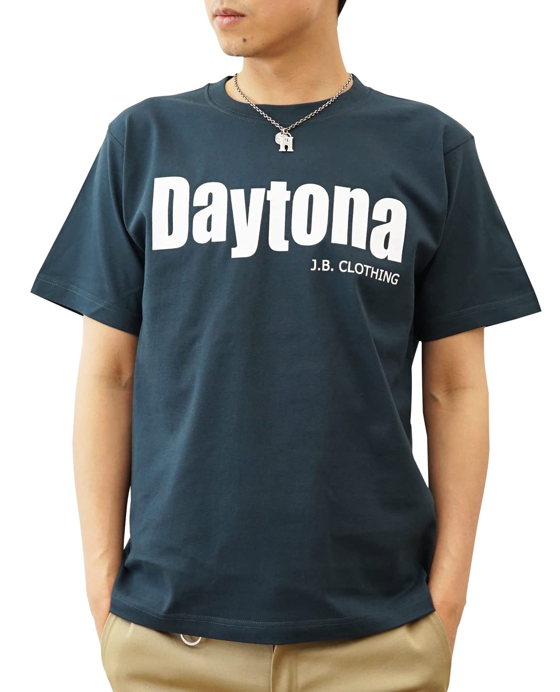 

Daytona American Casual Original Print Short Sleeve Brand L Slate [Jeans Bug] T-Shirt Men s Women s ST-DAYTONA (88)