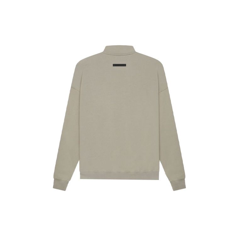 Fear of God Essentials SS21 Fleece-Lined Mockneck Sweatshirt Unisex Tops Moss FOG-SS21-582