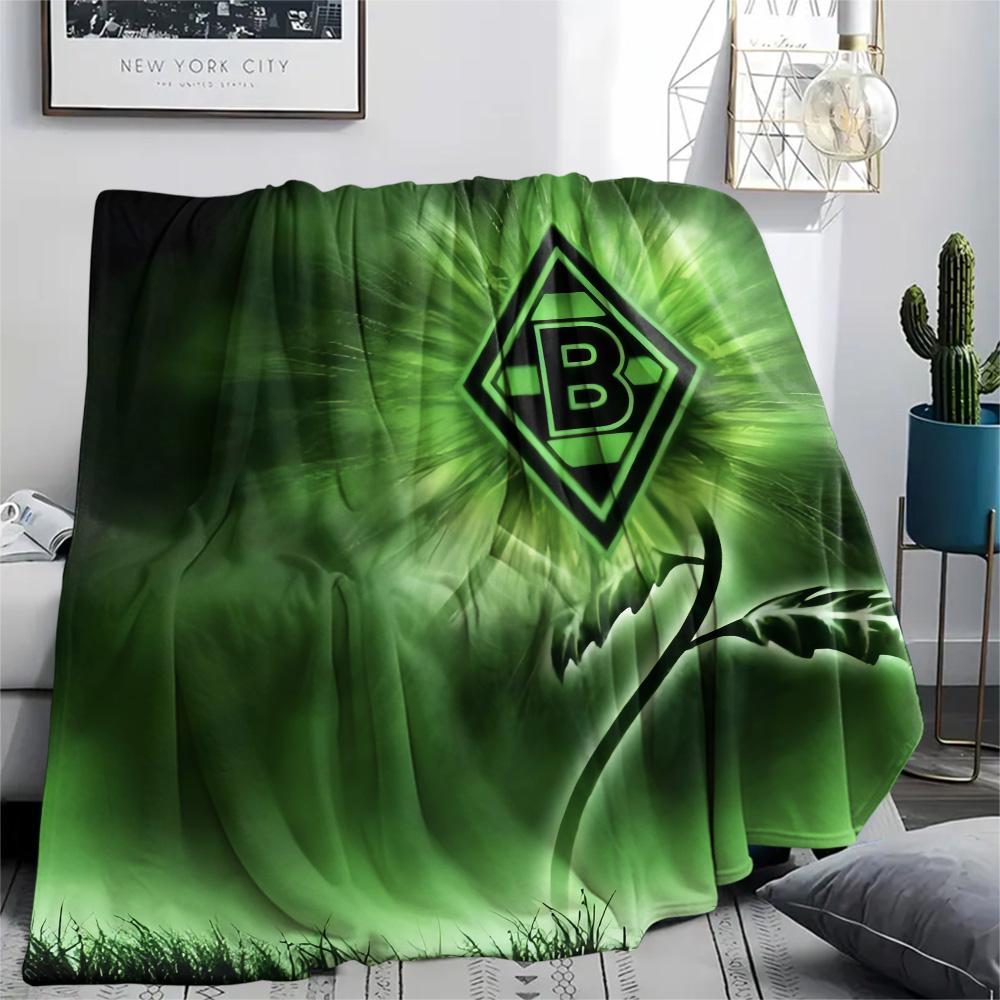 Borussia Print Flannel Blanket, High quality Comfortable for All Seasons, Home Decor, Warmth and Comfort, Perfect for Christmas Gifts