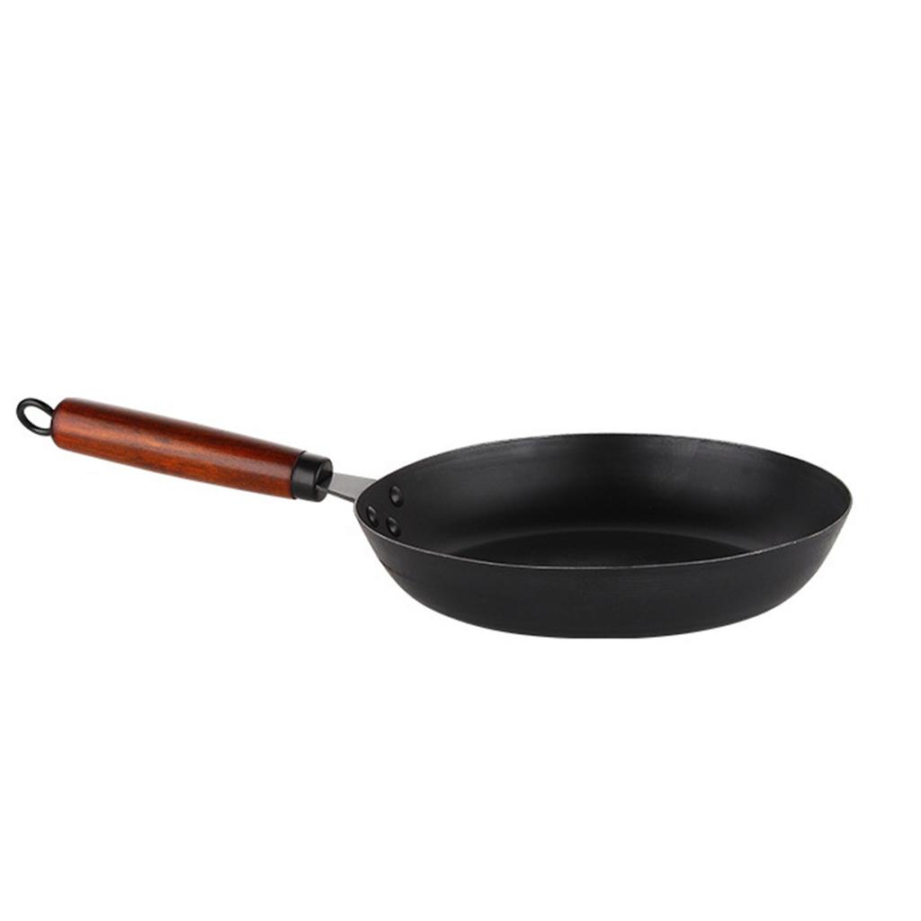 Cast Iron Skillet Even Heating Versatile Comfortable Handle Cast Iron Frying Pan for Daily Home