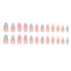 Colorful Plastic Artificial Nail 24Count French Tip Design Multipurpose For Office Event And Social Gatherings