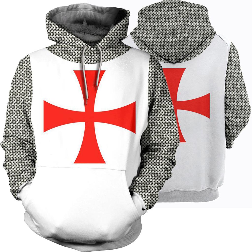 Templar Knights Unisex Cosplay 3d Print Pullover Casual Sweater Sweatshirt Top
