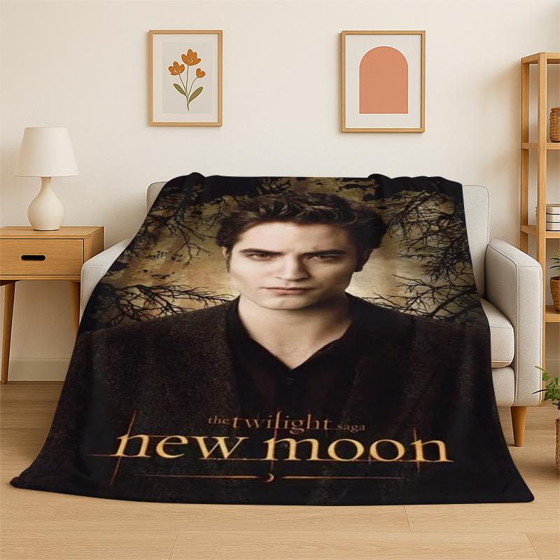 Creative Homewares Unisex Classic Twilight Saga Edward Bella Flannel Blanket Soft Warm Throw Blanket For Bedroom Living Room Bed Travel Camping Picnic