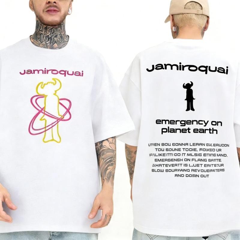 

2026 New Vintage Jamiroquai Band Graphic REPRINT Tshirt Size 1004XL Highend Luxury Is for Both Men and Women Top Y2k L