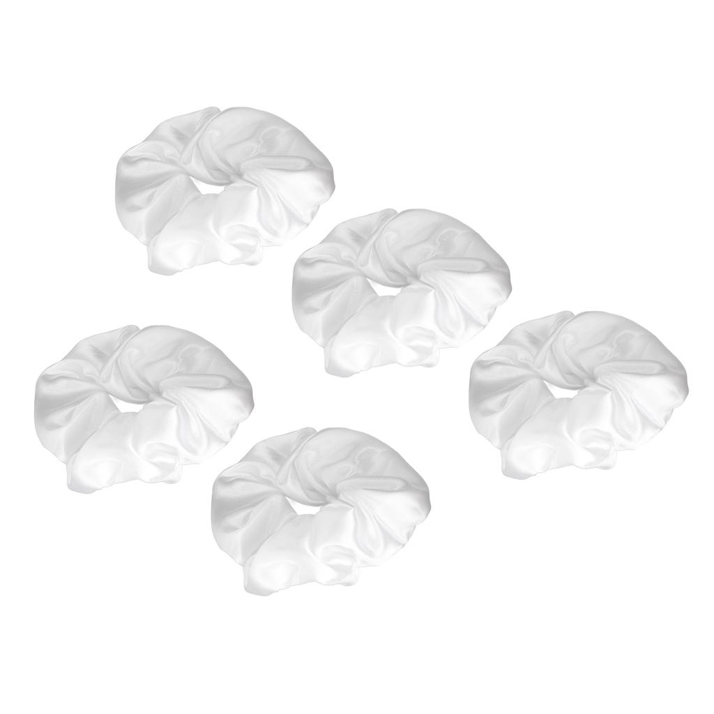 5Pcs Large Intestine Hair Ring LED Luminous Band Headdress Headwear Rope Light Emitting Halloween Decor