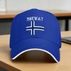 Norway with Norwegian Flag Colors Baseball Cap  Unisex Women Custom DIY Trucker Hat Spring Fashion Outdoor Gym Baseball Caps