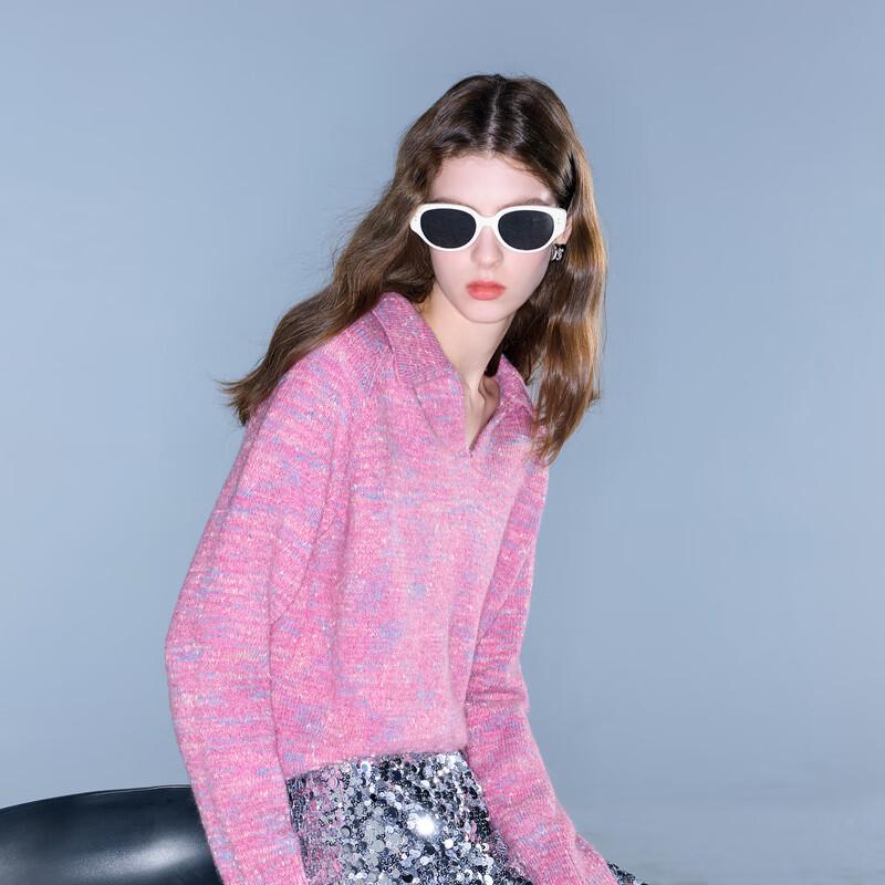 

Sancai 2025 Women s Polo Collar Pullover Knit Sweater XL