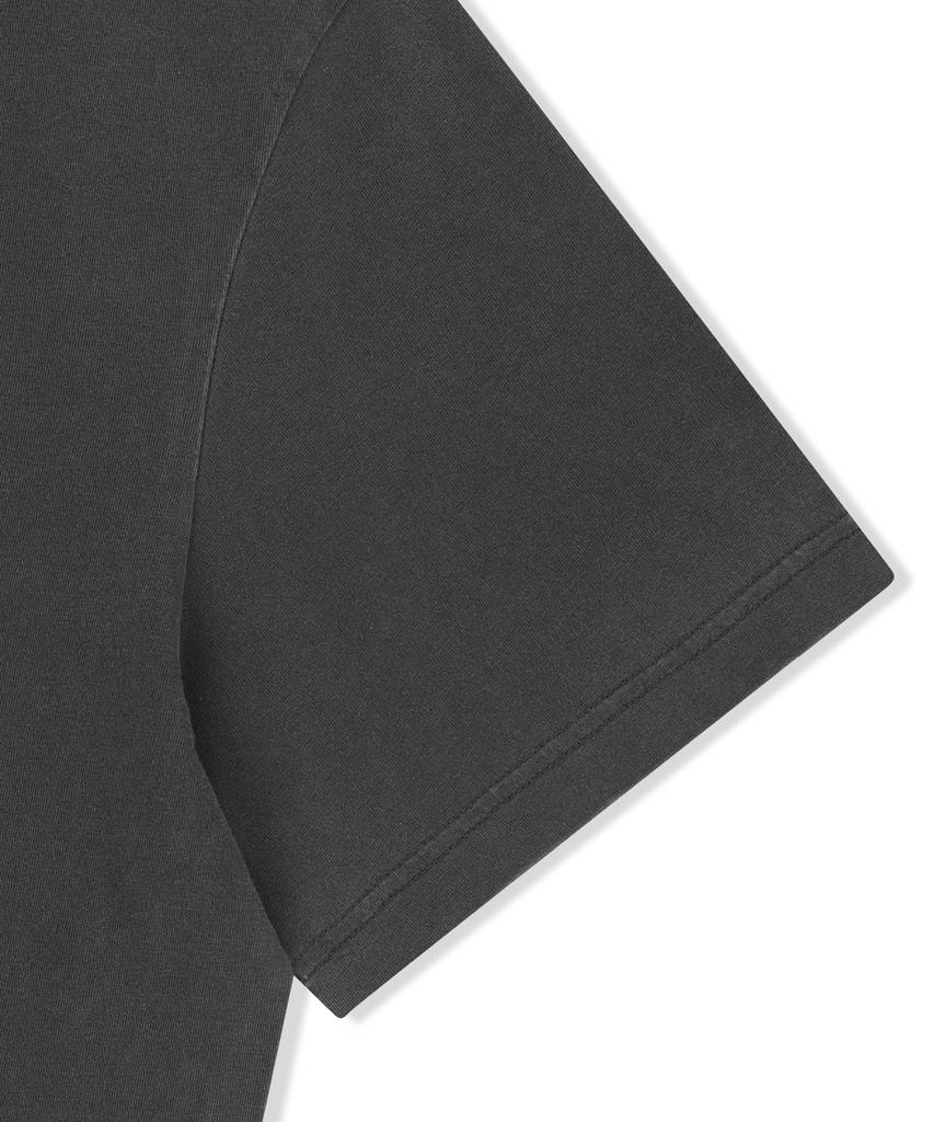 BROWNBREATH Tag Pigment Tee - Charcoal