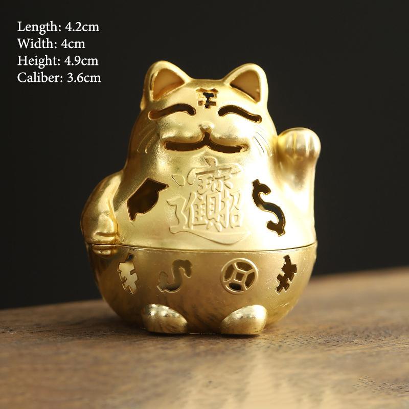 Vintage Alloy Incense Burner Stick Holder Three Legged Hollow Out Mini Sandalwood Censer Incense Burner Home Decoration