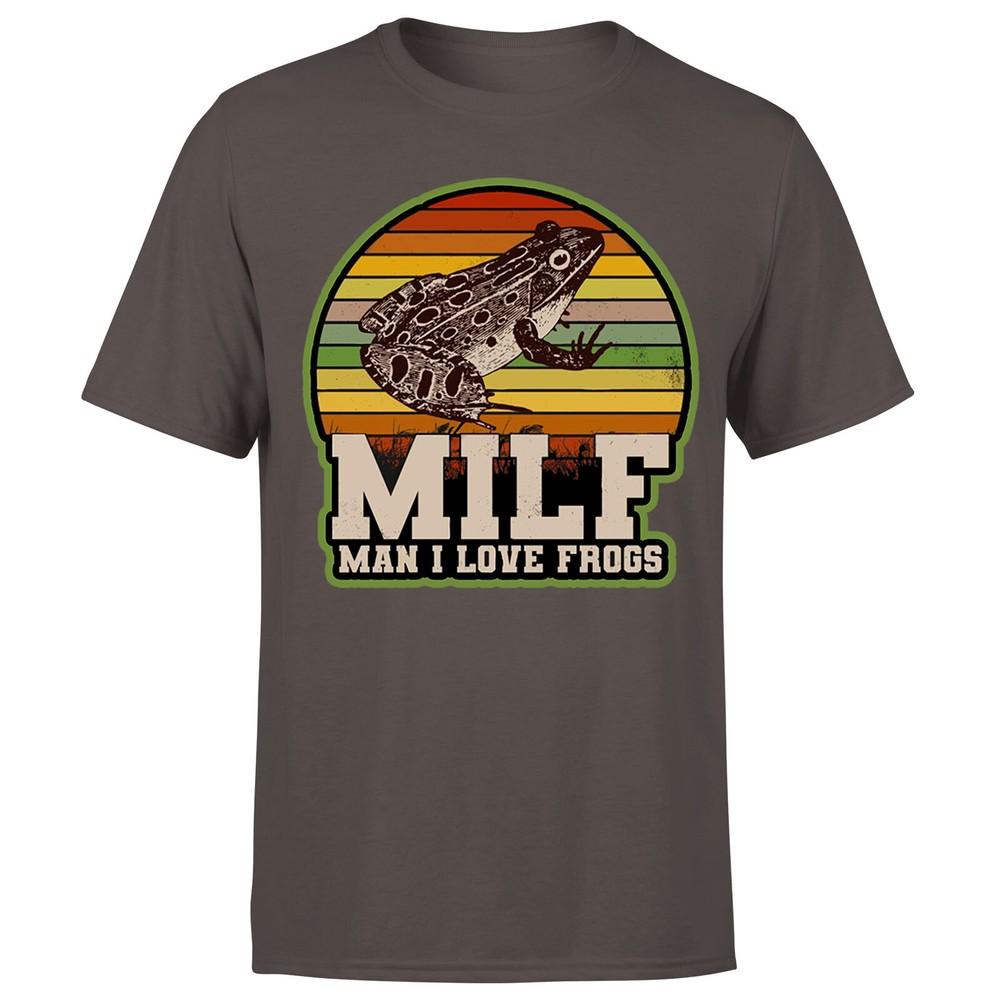 Amphibian Vintage Milf Unisex I Love Frogs Unisexs TshirtP1OrA