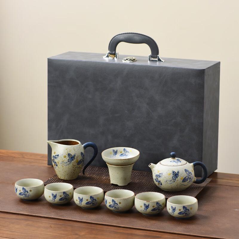 Ru Kiln Flint Red 15-Piece Kung Fu Tea Set
