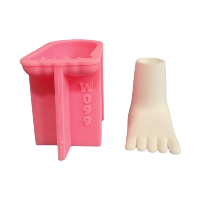Silicone Craft Mould 3D Candle Holder Candlestick Molds Geometric Foot Tealight Candle Holder Resin Molds for Wedding 1