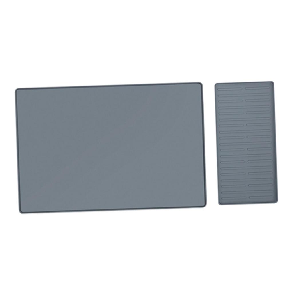 Silicone Coffee Mat Coffee Maker Mat Raised Edge with Dish Drying Pad for Potted Plants