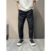 Solid Color Tooling Drawstring Sweatpants Men's Thin Wide Legs Loose Design Lazy Versatile Casual Trousers