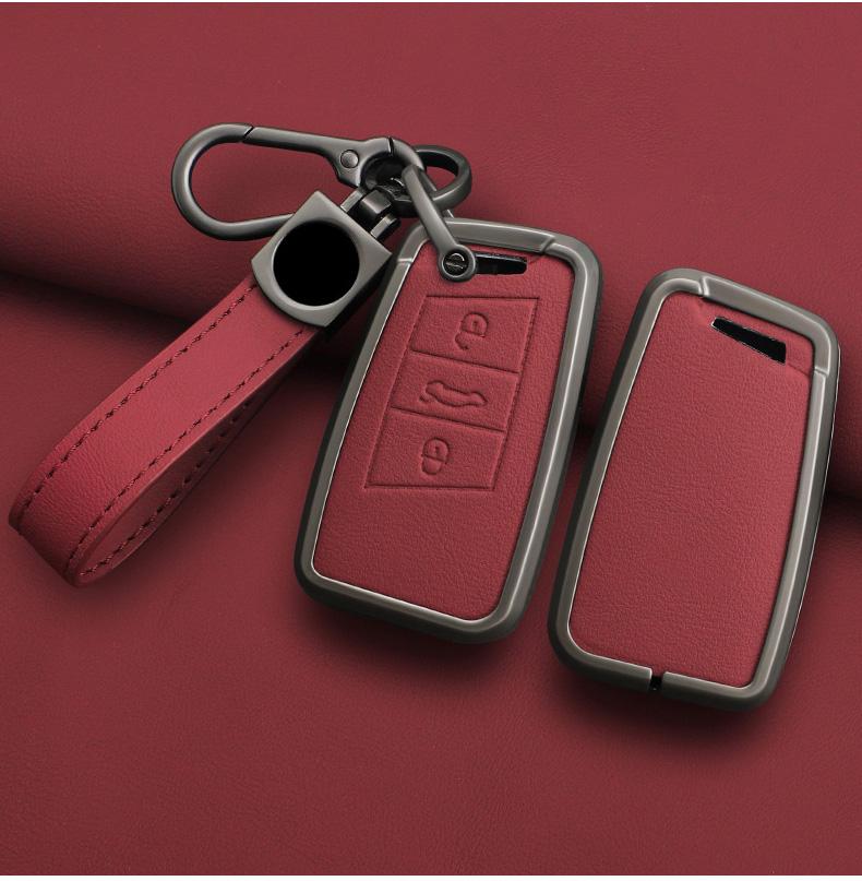 Auto Key Fob Cover Mount Case Fit For Skoda Octavia A7 A5 Fabi Yeti Fit For Vw Volkswagen Tiguan Passat Polo Mk T-Roc B8 Auto Auto Accessories