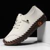 Fashion Handmade Leather Casual Shoes Women's Sneakers Soft Sole Oxford Shoes Outdoor Comfortable Casual Shoes for Women Loafers