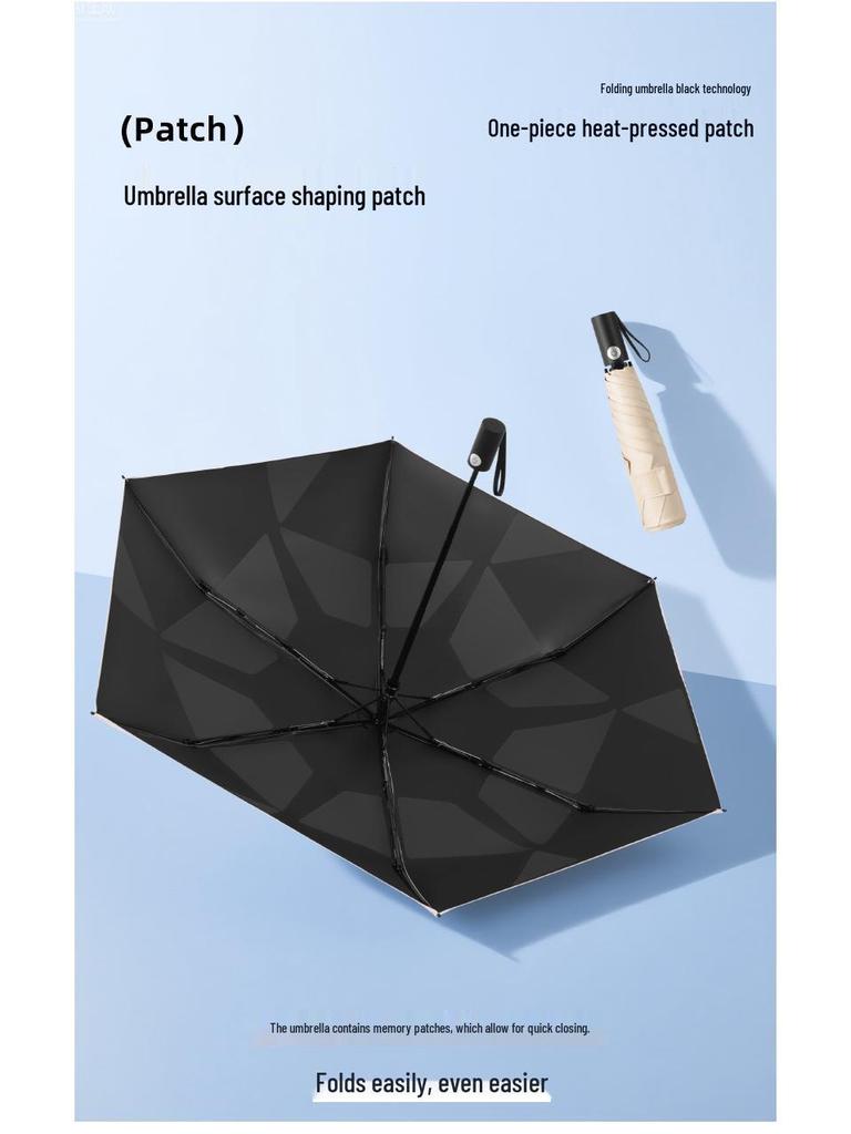 Ultra-Light Anti-UV Automatic Folding Umbrella: Crease-Free, Wrinkle-Free Sunshade & Sunscreen Parasol