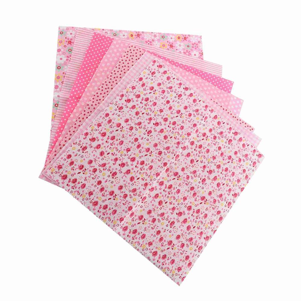 7Pcs Pure Cotton Material Cotton Fabric 50*50cm Square Size Patchwork Cloth  DIY Patchwork