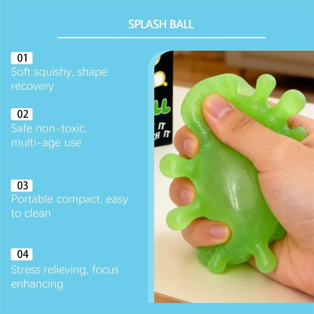 Schylling Needoh Splash Ball Senzorická Fidget Kostka Úleva od Stresu Mačkací Kostka Antistresový Mačkací Předmět Pro Soustředění Populace s ADHD