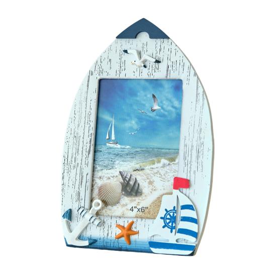 

Настольная фоторамка в морском стиле, деревянная, с изображением чайки и кокосовой пальмы, для гостиной, спальни, рабочего стола D