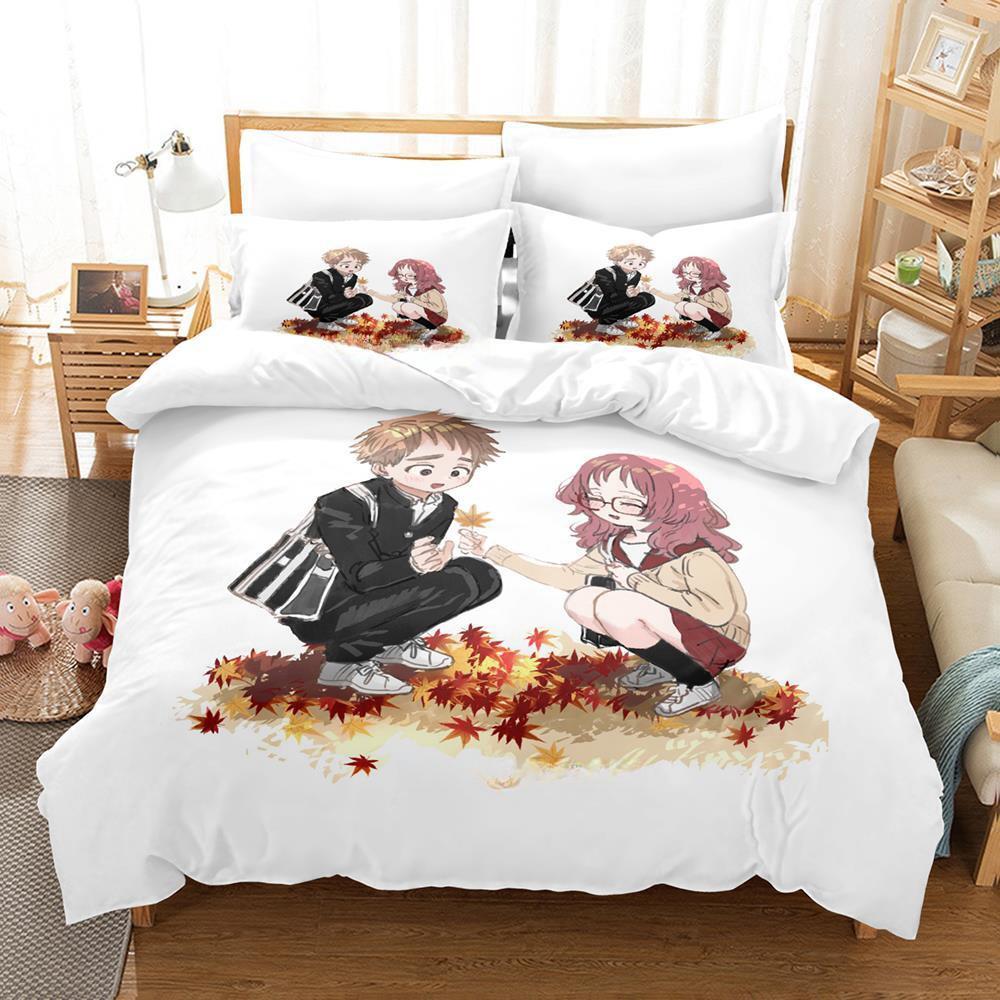 3d Print Anime The Girl I Like Forgot Her Glasses Bedding Set Cartoon Anime three-piece set Adult Kid Bedroom Duvet cover Sets