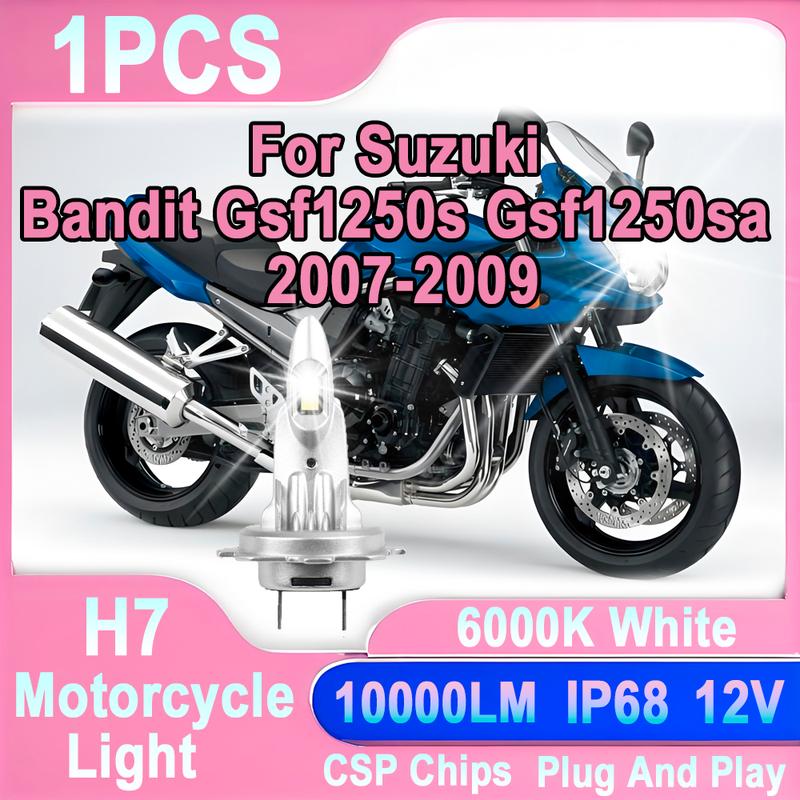 H7 10000LM Canbus Error Motorcycle Led Light Led Headlight Free 12V Plug And Play For Suzuki Bandit Gsf1250s Gsf1250sa 2007-2009 10000LM Super Bright