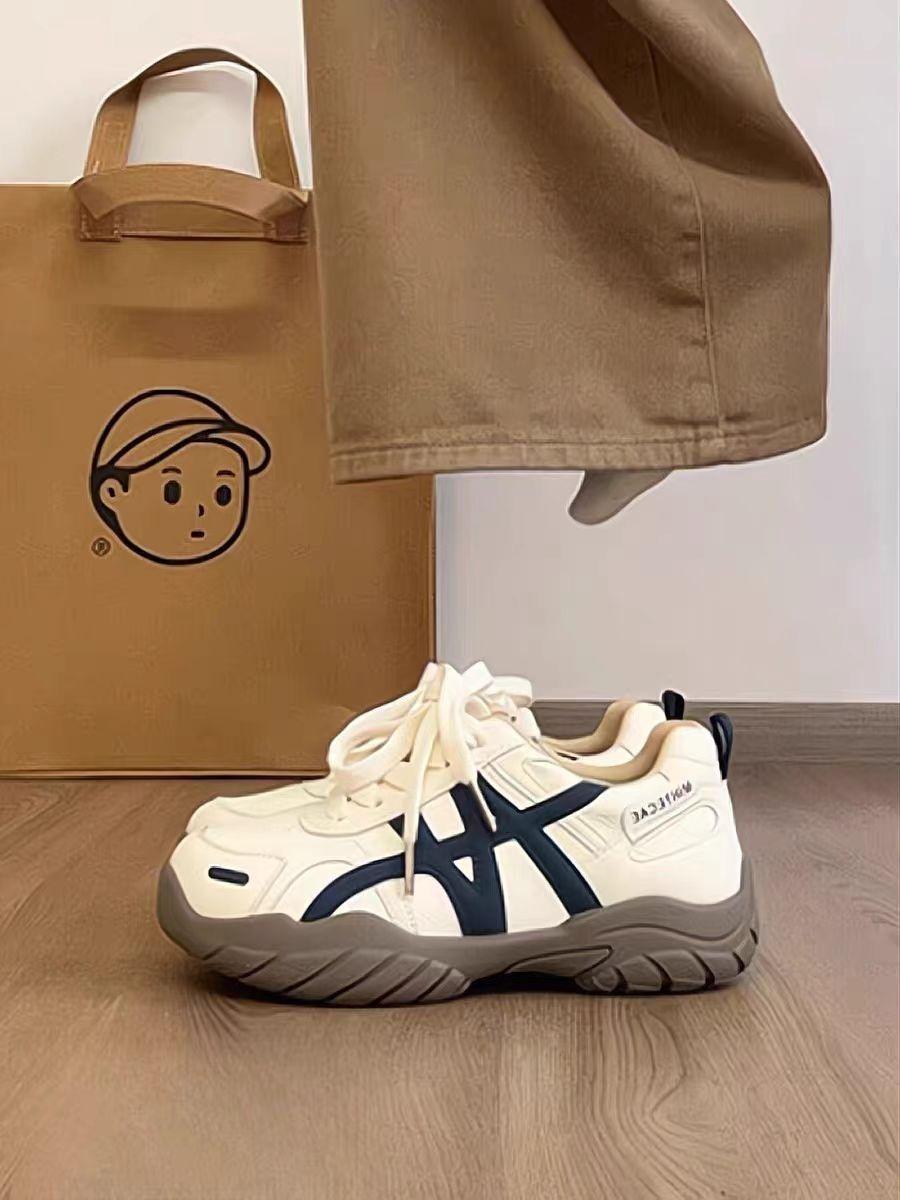 Retro platform German training shoes autumn new casual travel shoes dad shoes non-slip 35