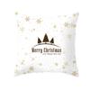 White Christmas Pillow Case Cute Santa Claus Elk   Cover Winter Snowflake Decorative Cases