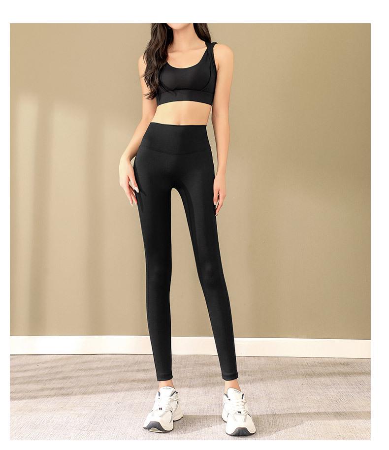 Damen High-Waist Yogahose - Po-Lifting, Schnelltrocknend, Atmungsaktive Fitnessbekleidung für Frühling/Sommer. Perfekt für Training, Laufen und Sport.