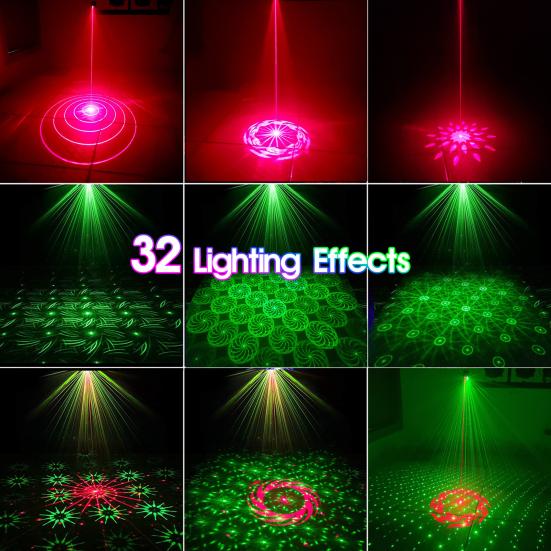 Mini DJ-Licht Umgebungslicht Wiederaufladbar Sprachsteuerung Stimmungslicht mit 32 Lichteffekten Partylicht für Camping Wohnmobilfahrten Musiksynchronisation Lustiges Geschenk